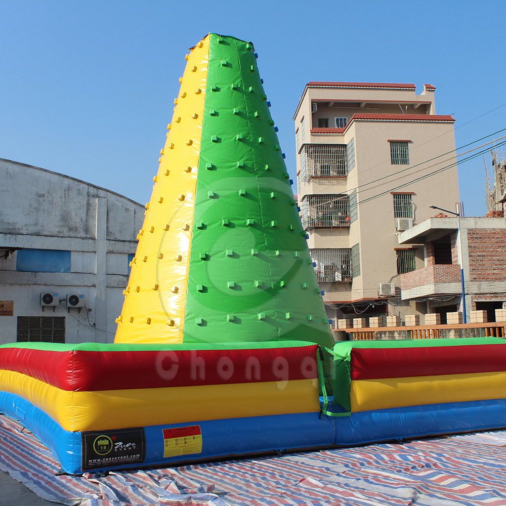 Inflatable climbing wall